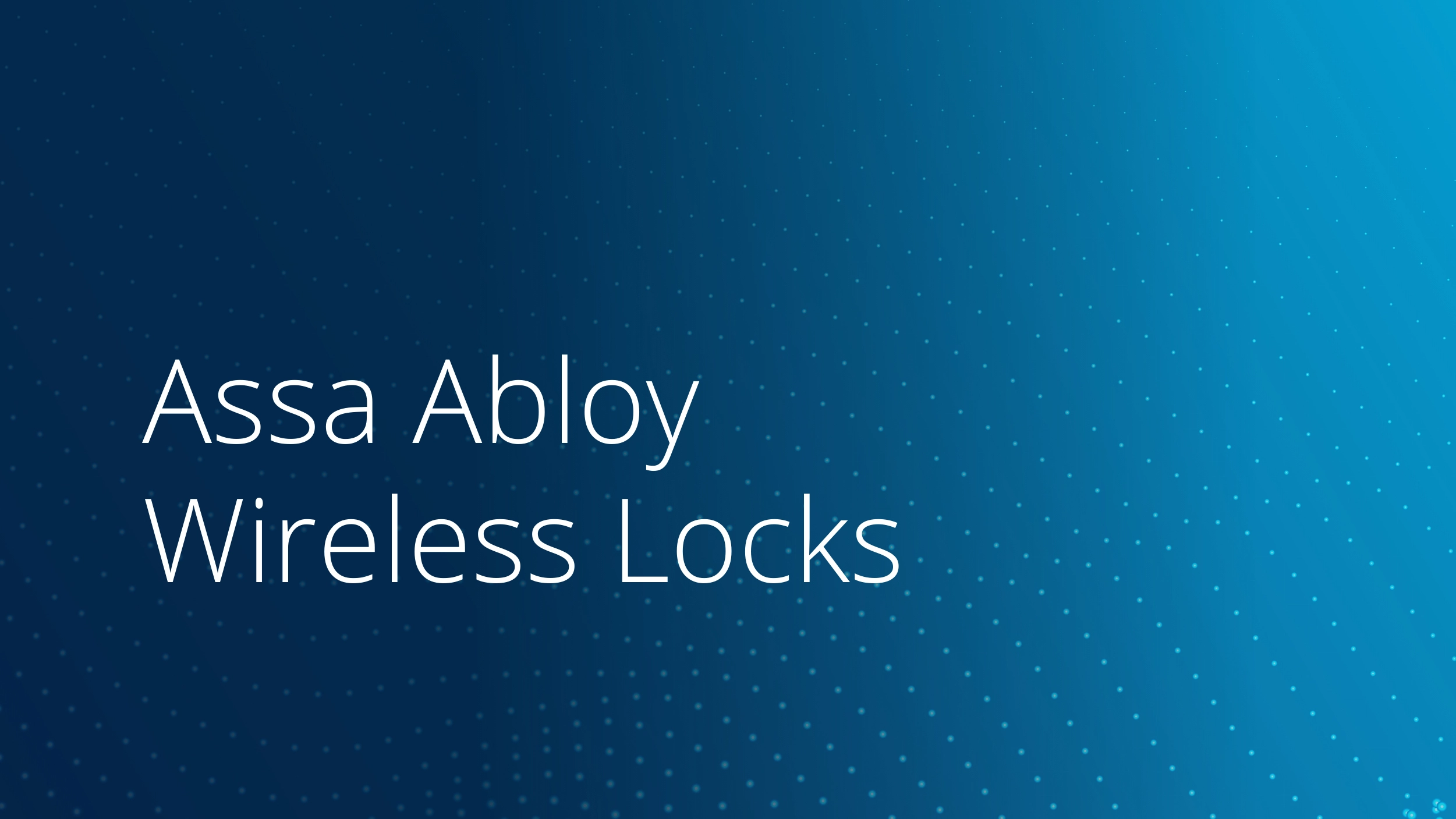 Assa Abloy Wireless Locks