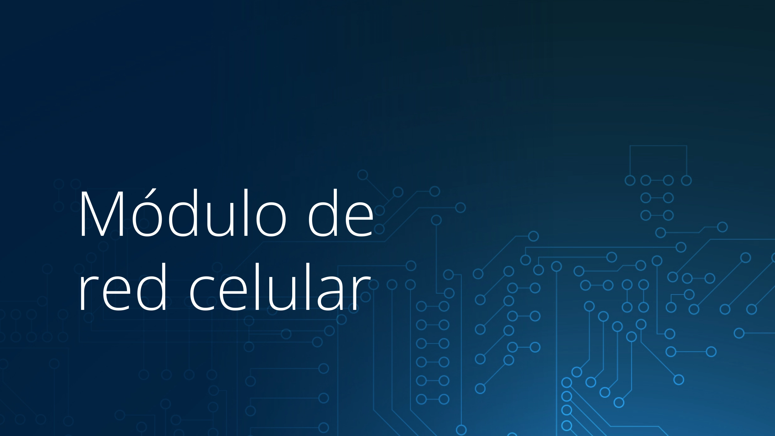 Manual de Instalación del Cellular Network Module