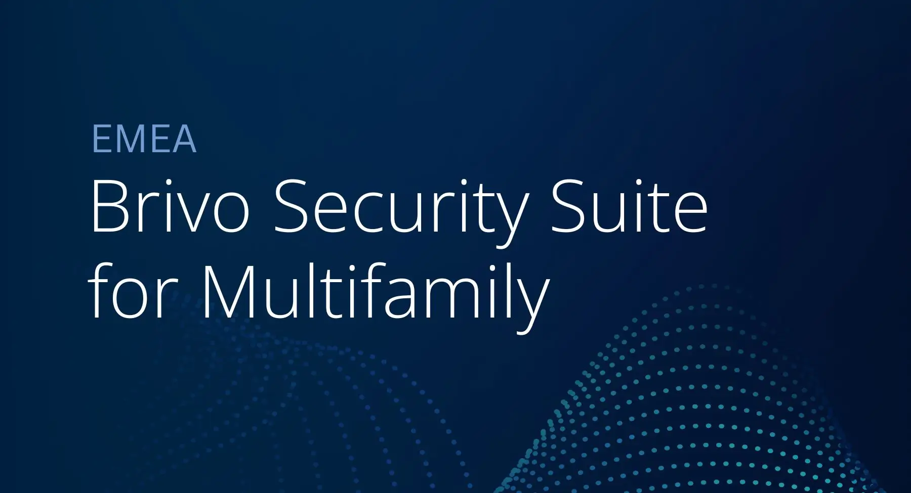 EMEA – Brivo Security Suite for Multifamily