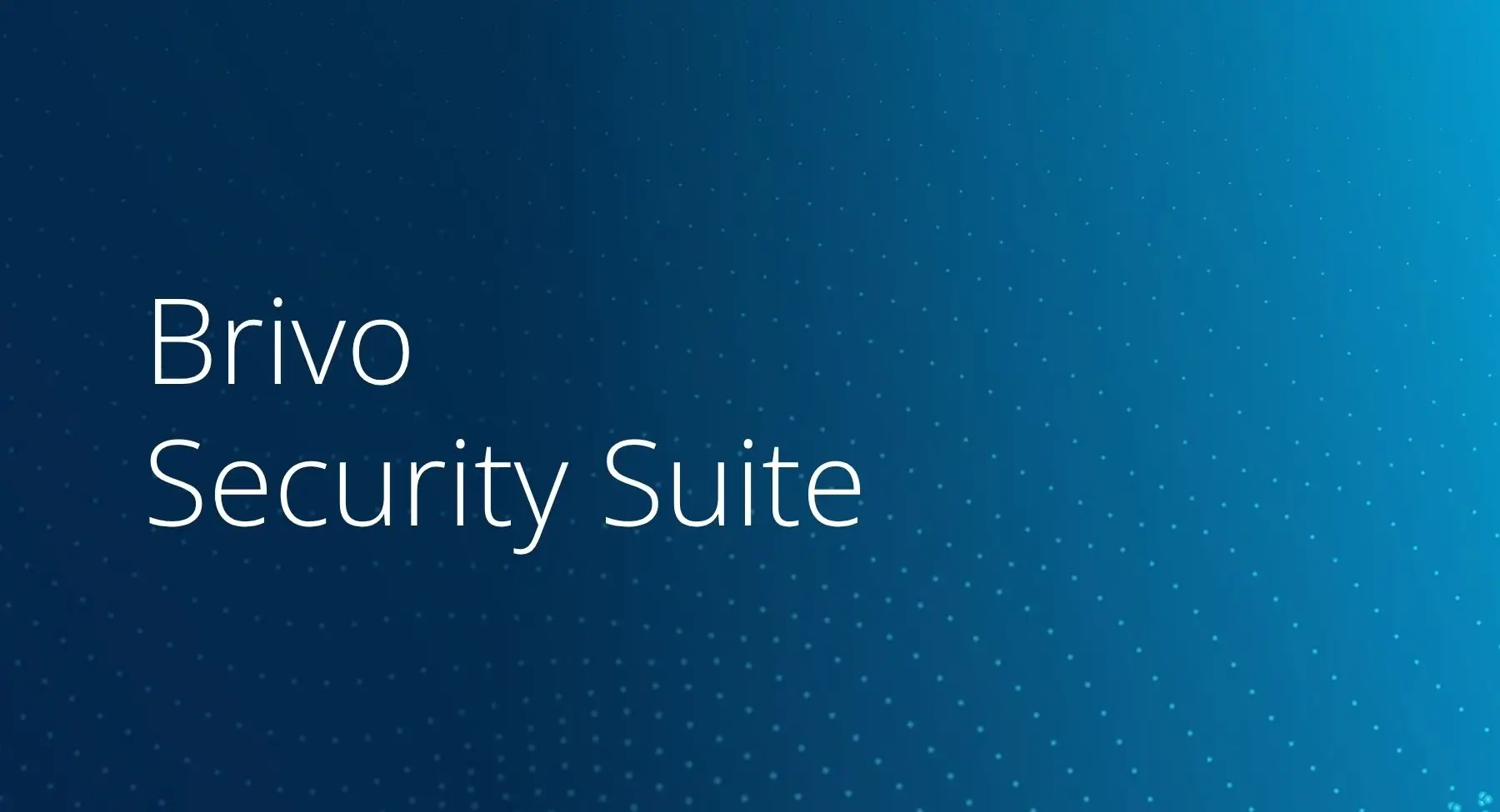 Brivo Security Suite Datasheet